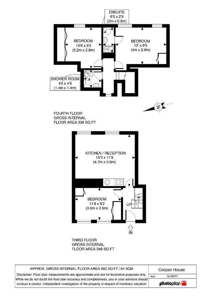 3 bedroom flat to rent - floorplan