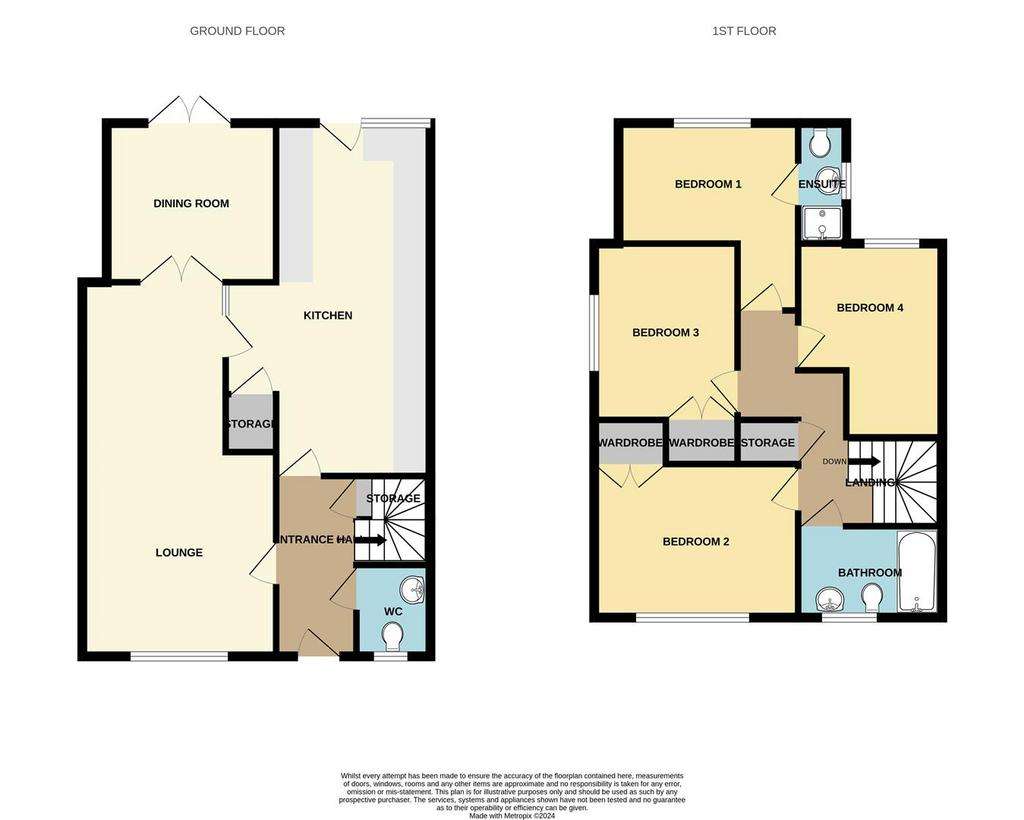 4 bedroom house for sale - floorplan