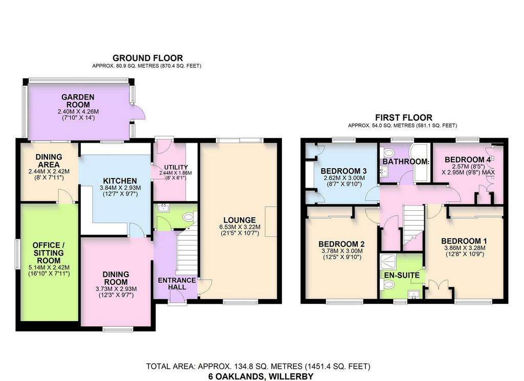 4 bedroom detached house for sale - floorplan