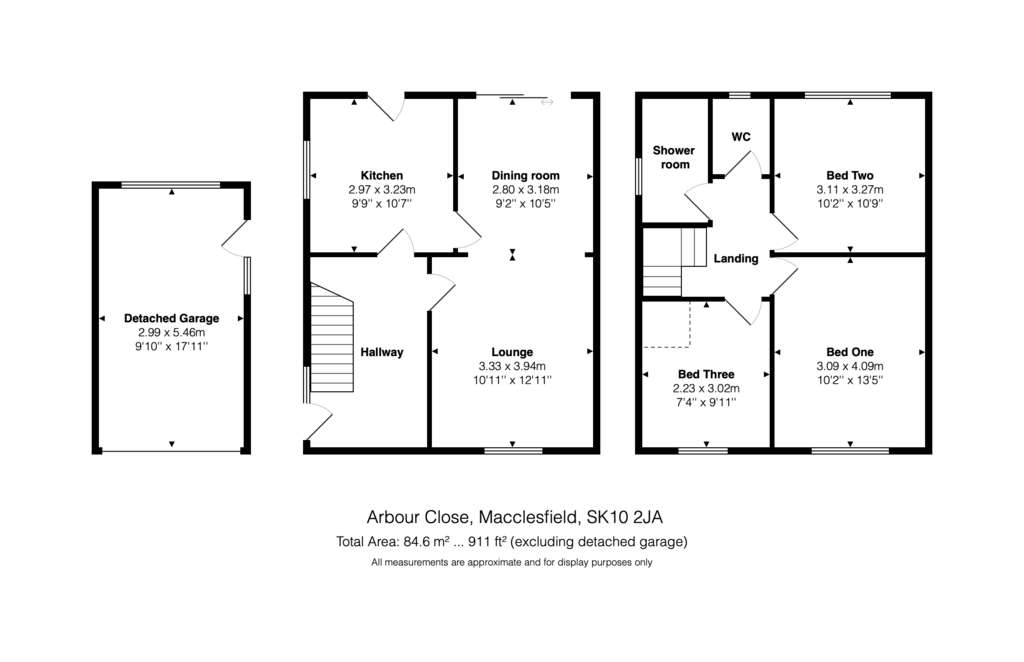 3 bedroom detached house for sale - floorplan