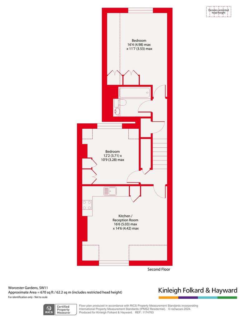 2 bedroom flat for sale - floorplan