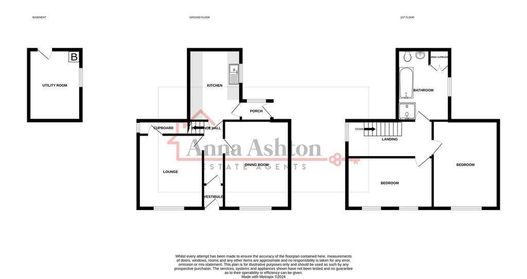 2 bedroom detached house for sale - floorplan