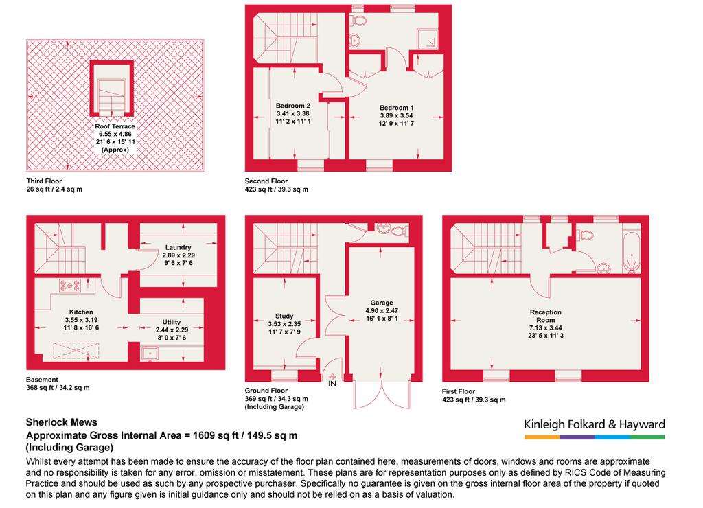 4 bedroom terraced house for sale - floorplan