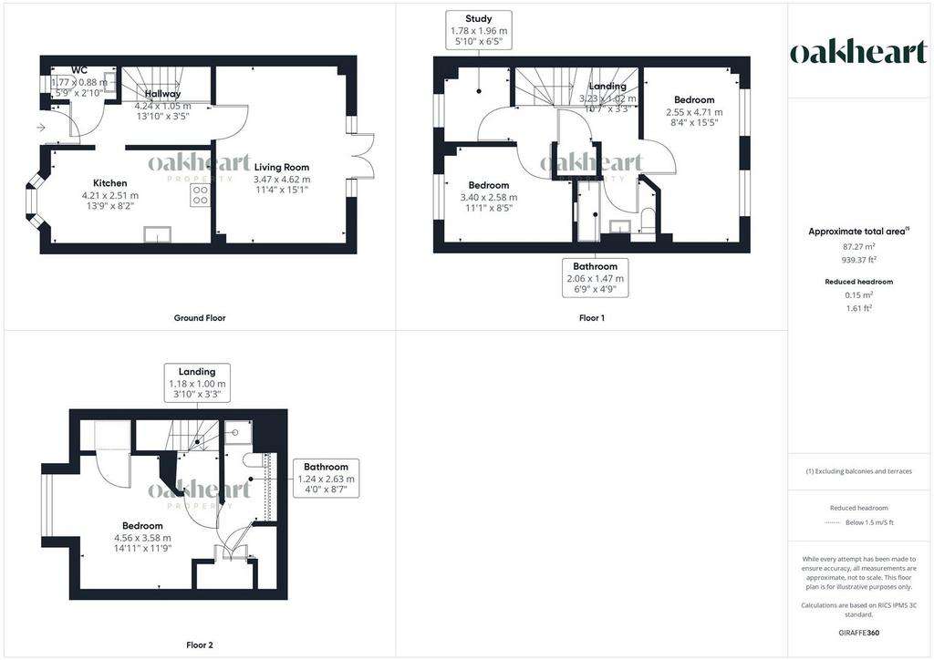 3 bedroom town house for sale - floorplan