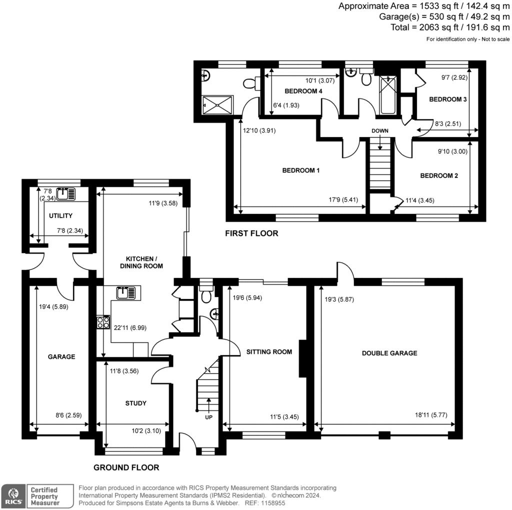 4 bedroom detached house for sale - floorplan