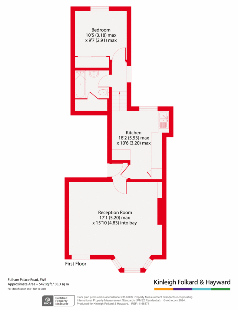 1 bedroom flat for sale - floorplan