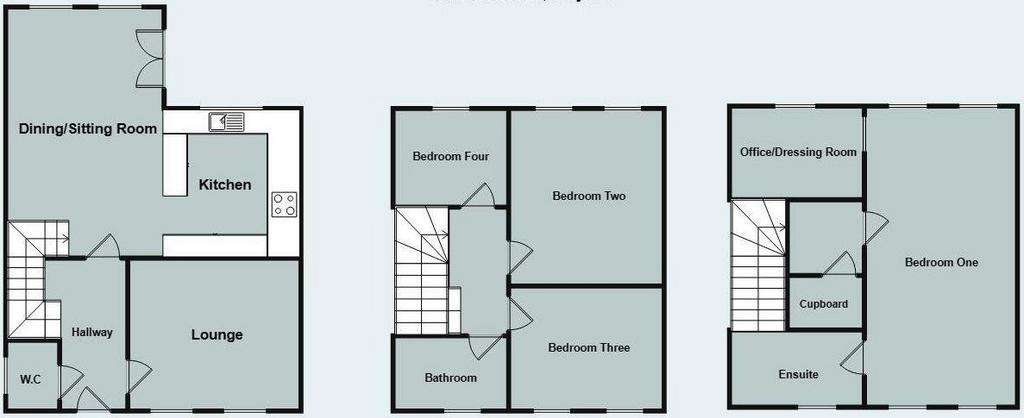 4 bedroom detached house for sale - floorplan