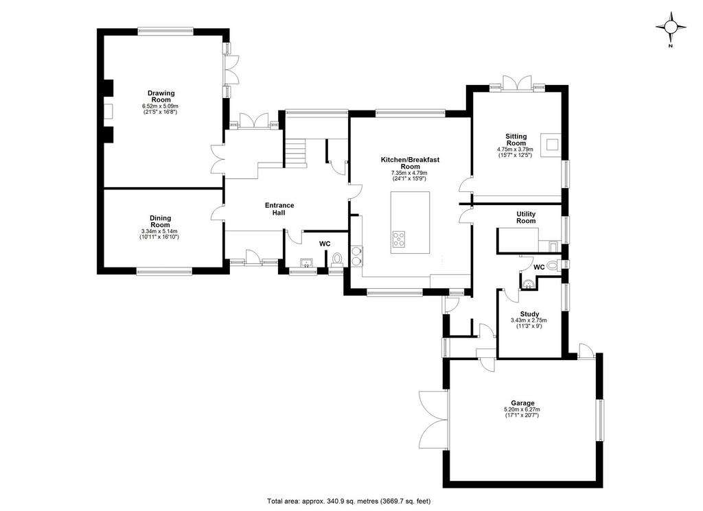 4 bedroom detached house for sale - floorplan