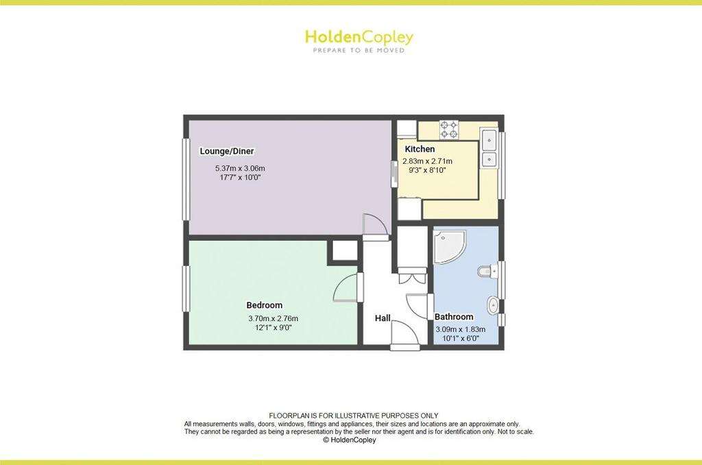 1 bedroom flat for sale - floorplan