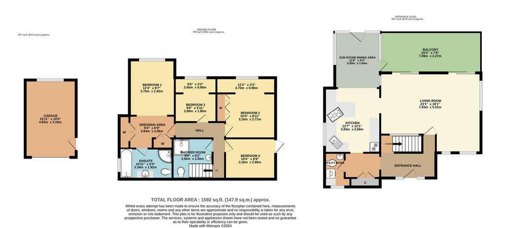 4 bedroom detached house for sale - floorplan