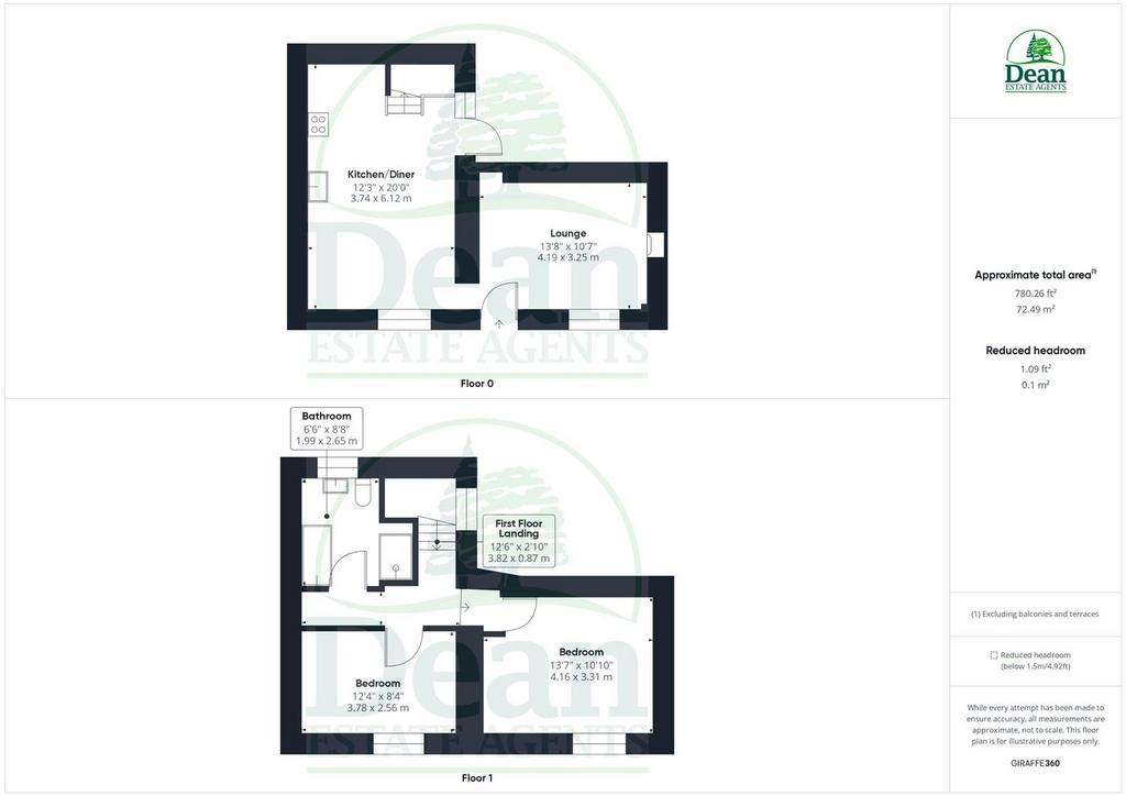 2 bedroom cottage for sale - floorplan