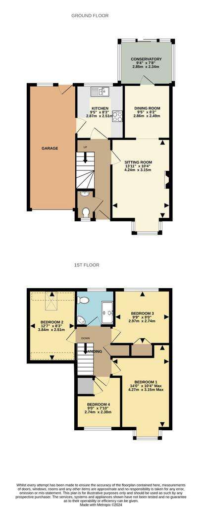 4 bedroom detached house for sale - floorplan