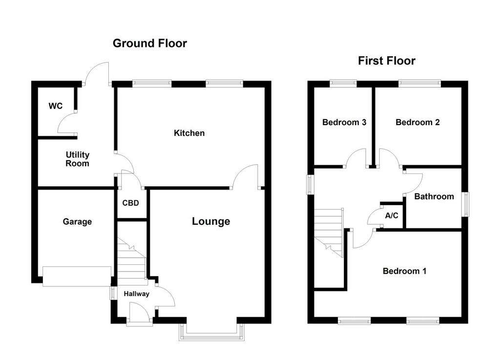 3 bedroom link-detached house for sale - floorplan