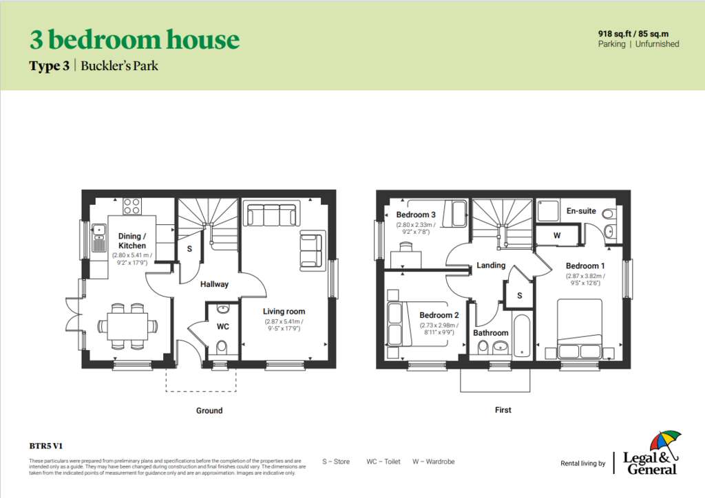 3 bedroom semi-detached house to rent - floorplan