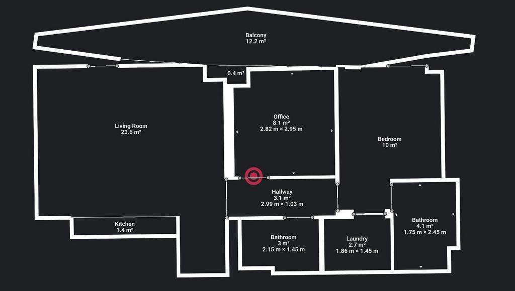 1 bedroom flat to rent - floorplan