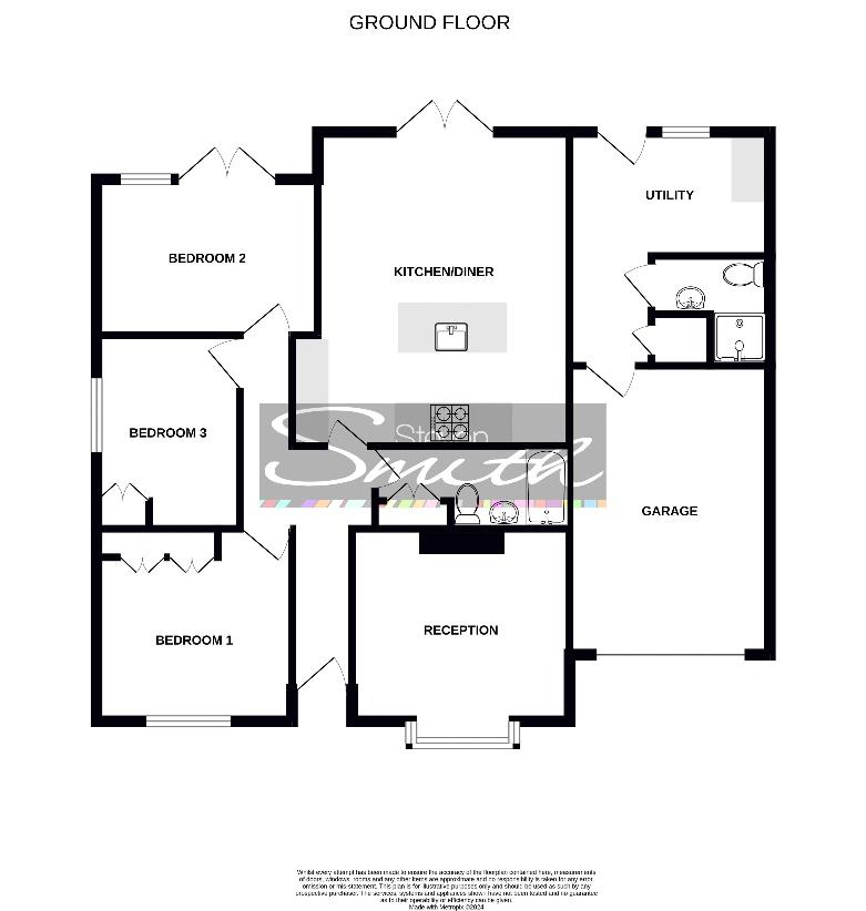 3 bedroom bungalow for sale - floorplan