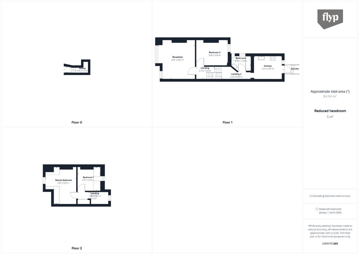 3 bedroom flat for sale - floorplan