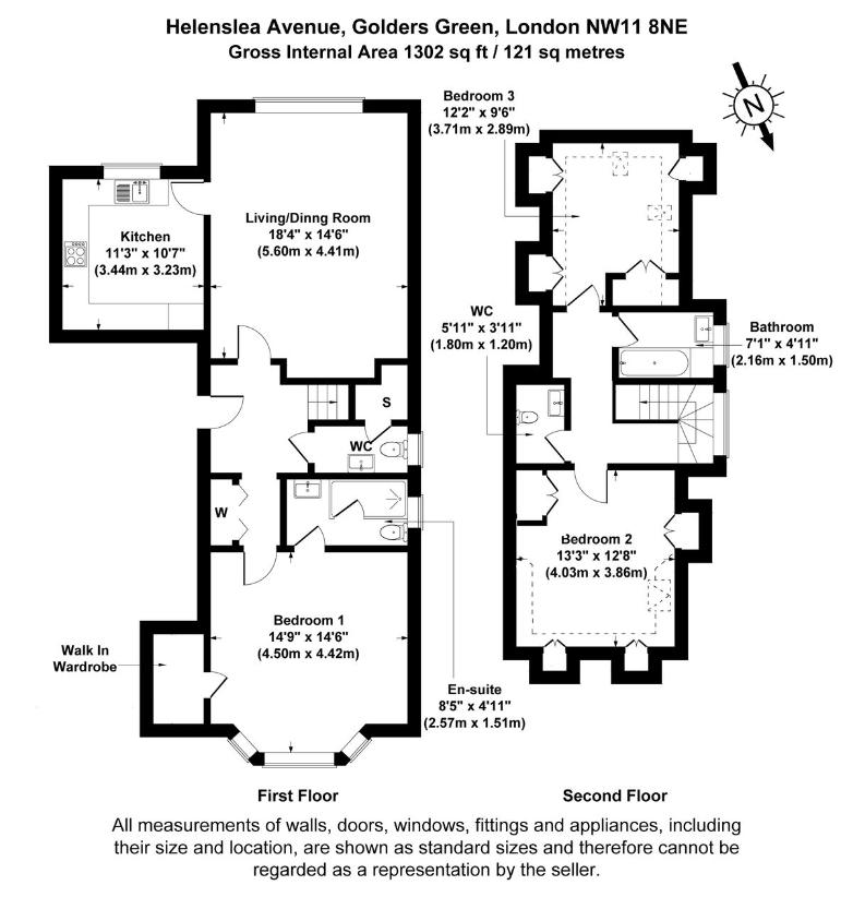 3 bedroom maisonette for sale - floorplan