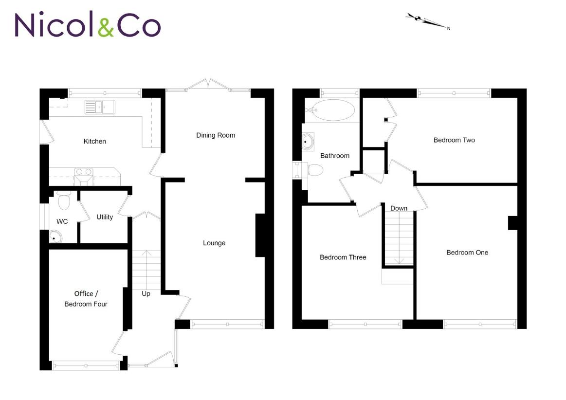 3 bedroom property for sale - floorplan