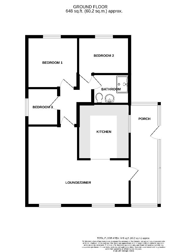 3 bedroom detached house for sale - floorplan