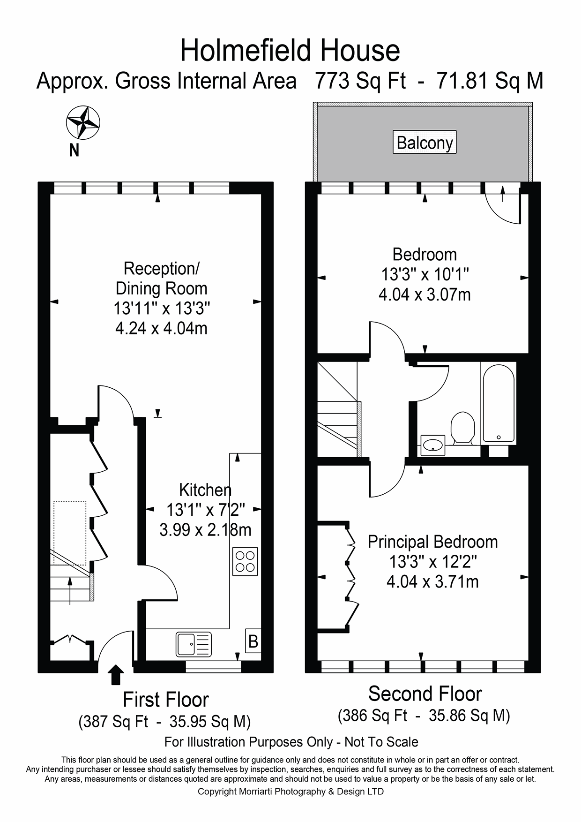 2 bedroom flat for sale - floorplan