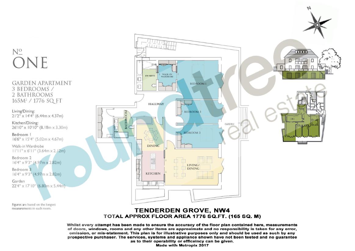 3 bedroom flat for sale - floorplan