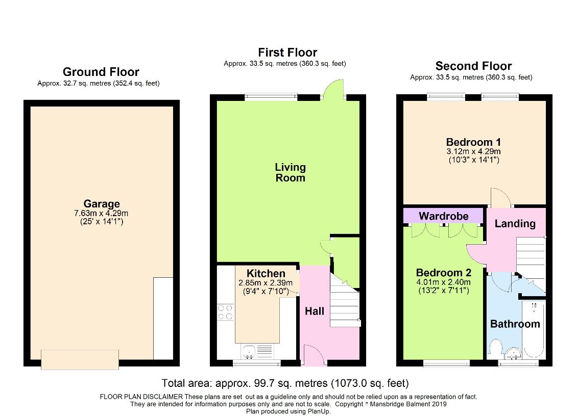 2 bedroom property for sale - floorplan