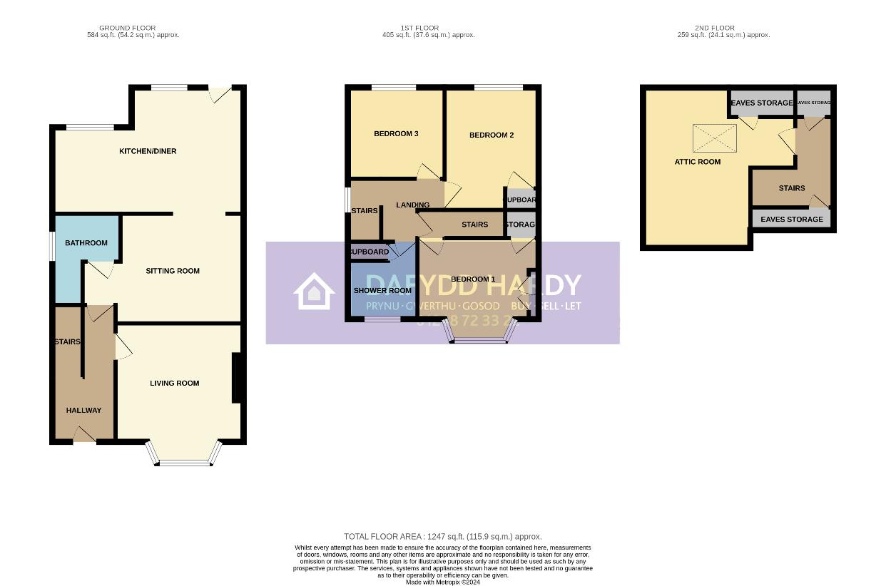 3 bedroom property for sale - floorplan