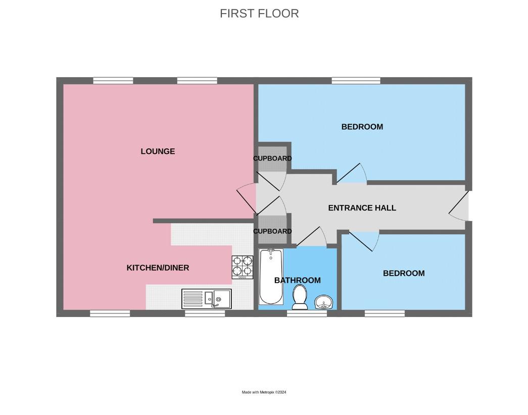 2 bedroom flat for sale - floorplan