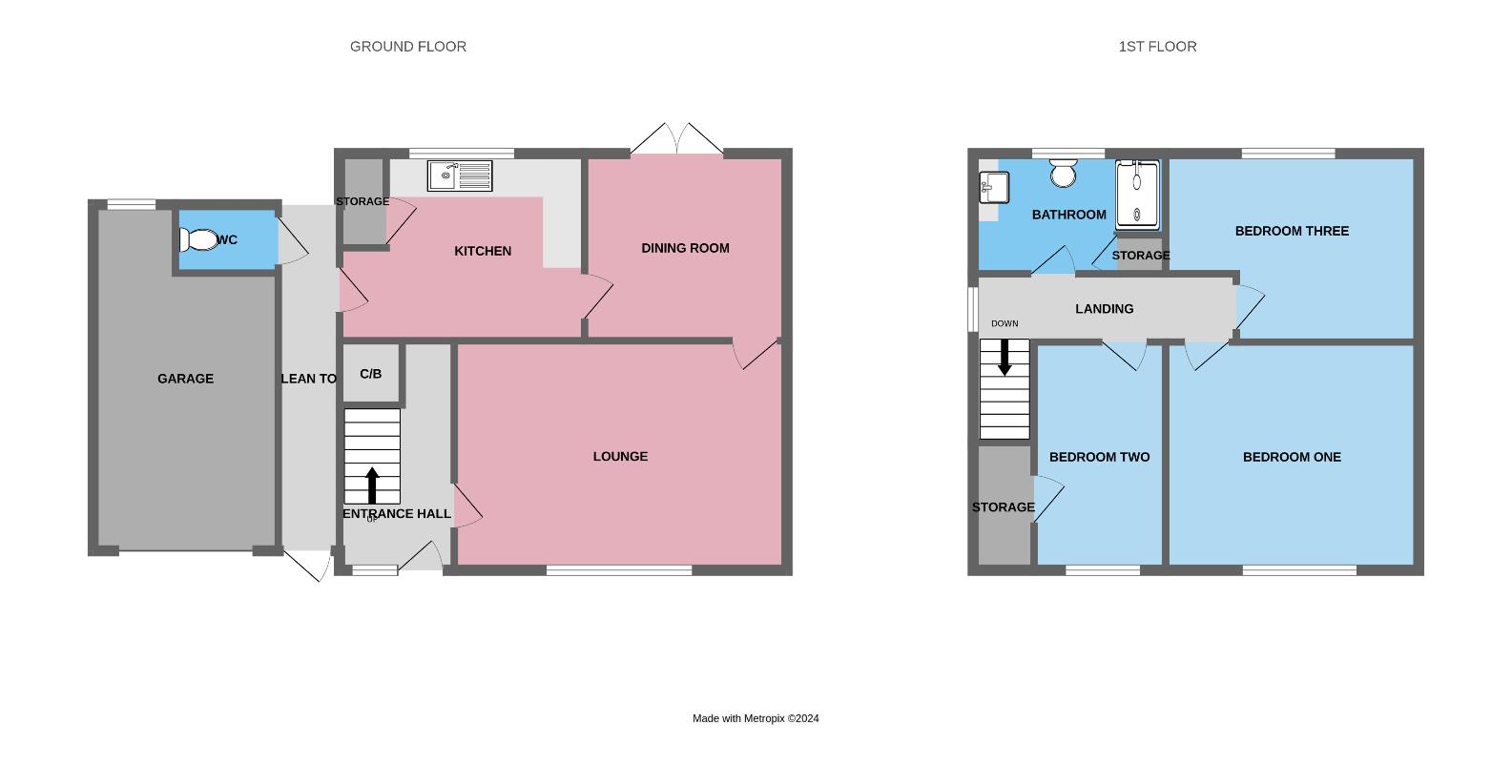 3 bedroom property for sale - floorplan