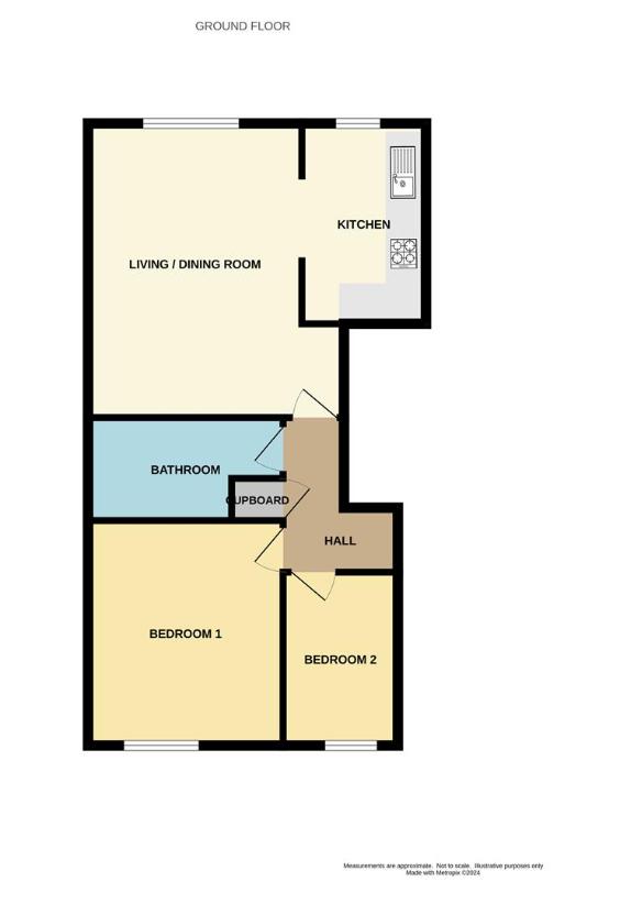 2 bedroom flat for sale - floorplan