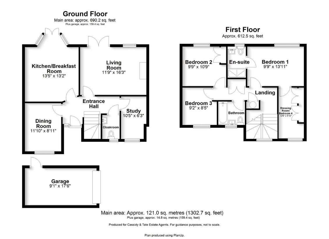 3 bedroom detached house for sale - floorplan