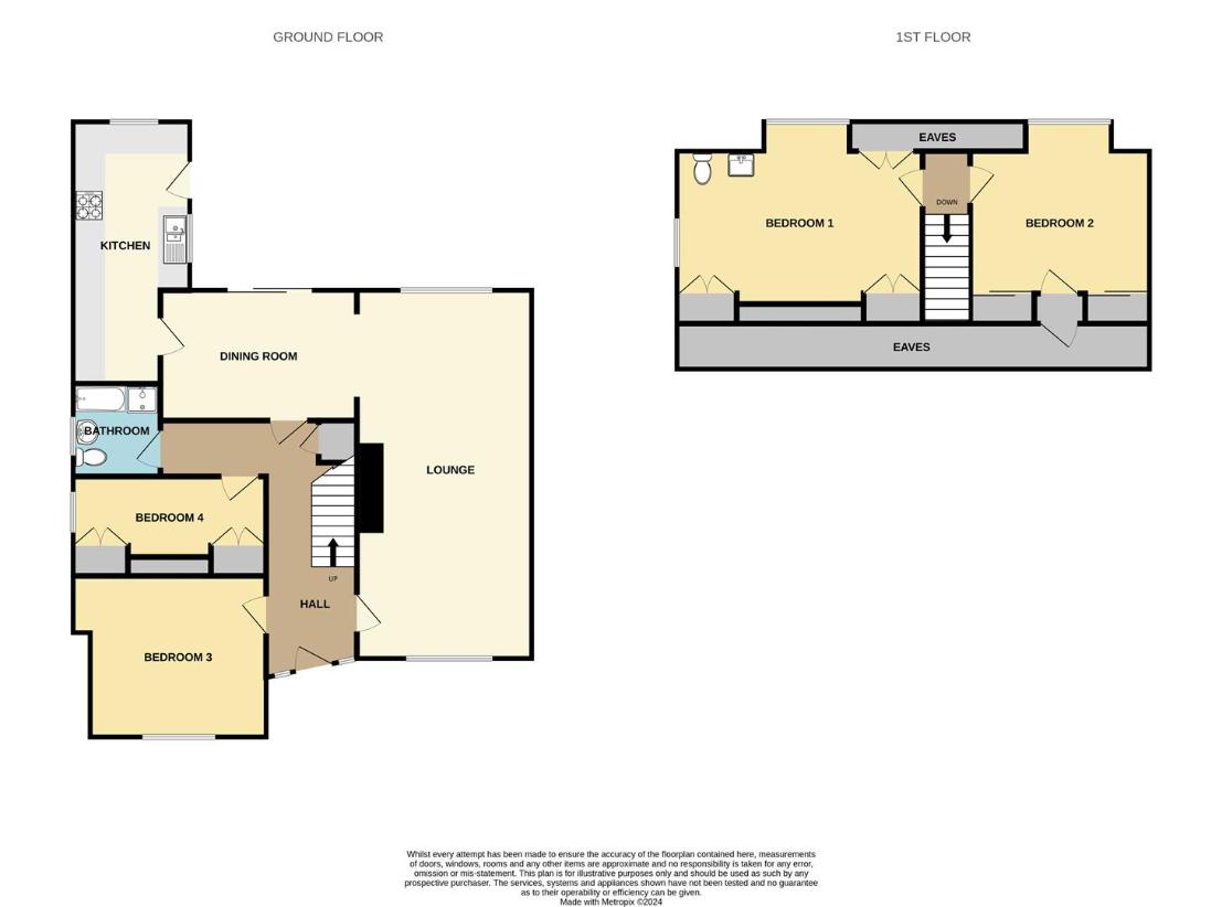 4 bedroom bungalow for sale - floorplan