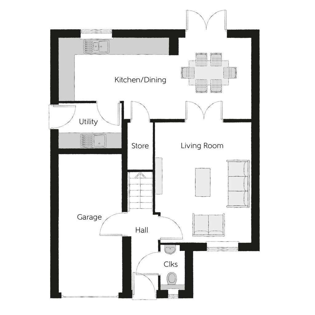 4 bedroom detached house for sale - floorplan