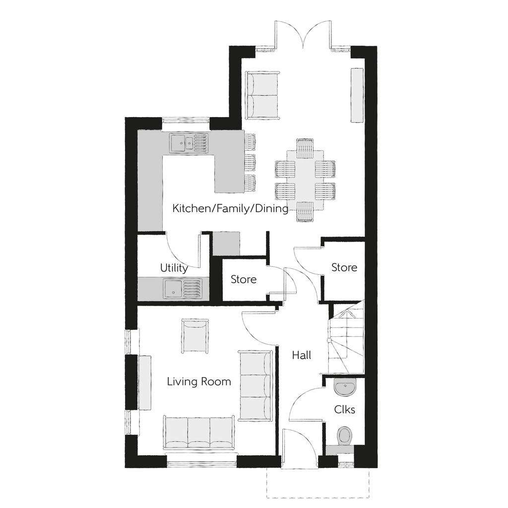 3 bedroom detached house for sale - floorplan