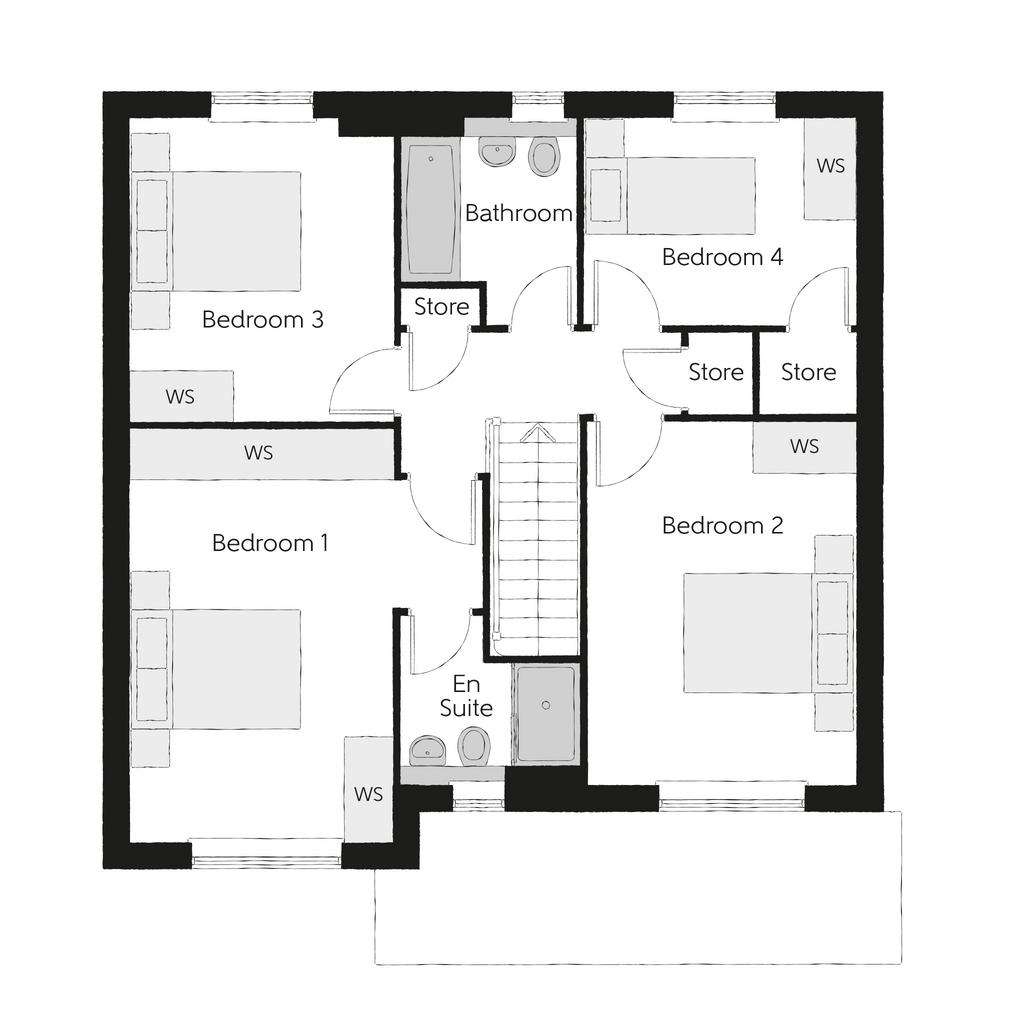 4 bedroom detached house for sale - floorplan