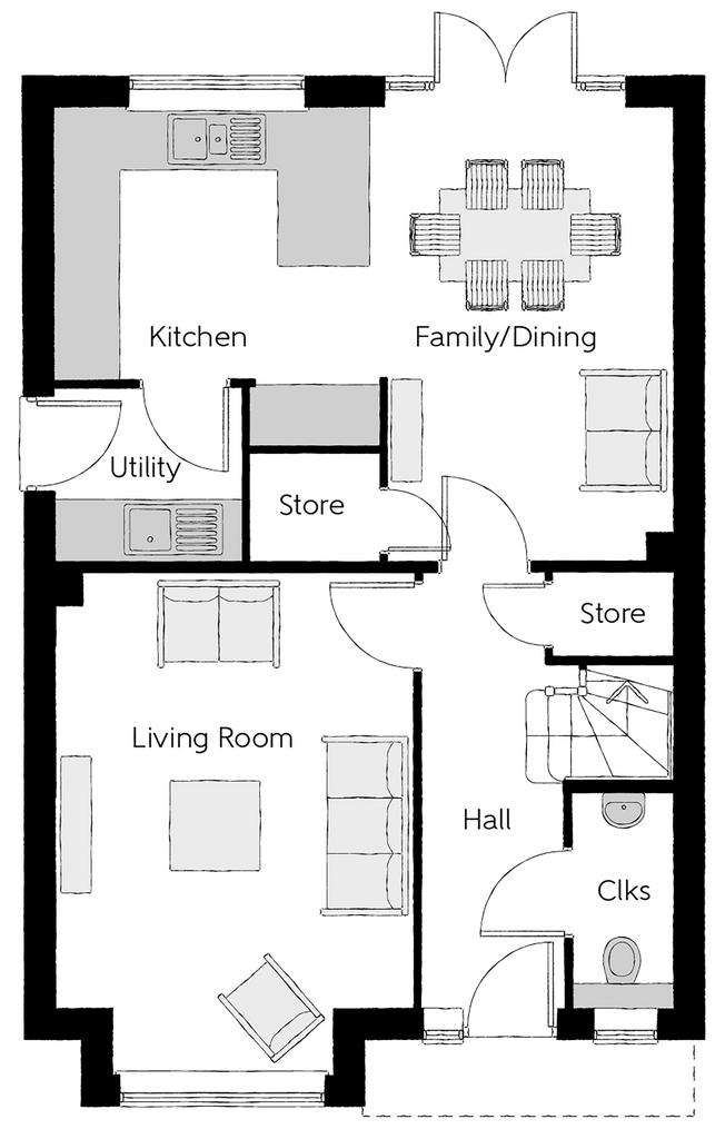 4 bedroom detached house for sale - floorplan