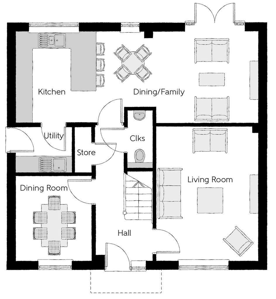 4 bedroom detached house for sale - floorplan