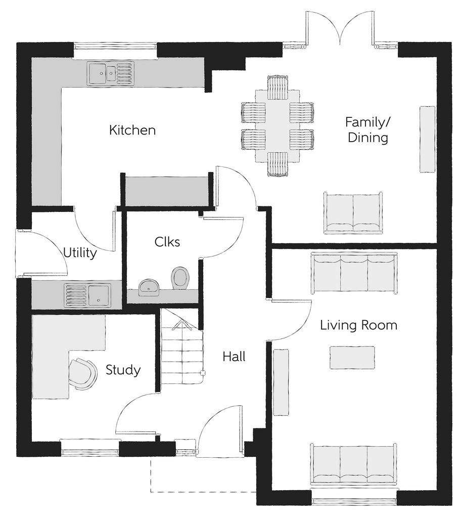 4 bedroom detached house for sale - floorplan