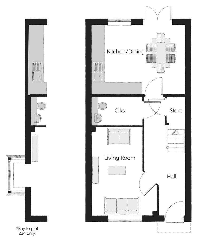 3 bedroom semi-detached house for sale - floorplan