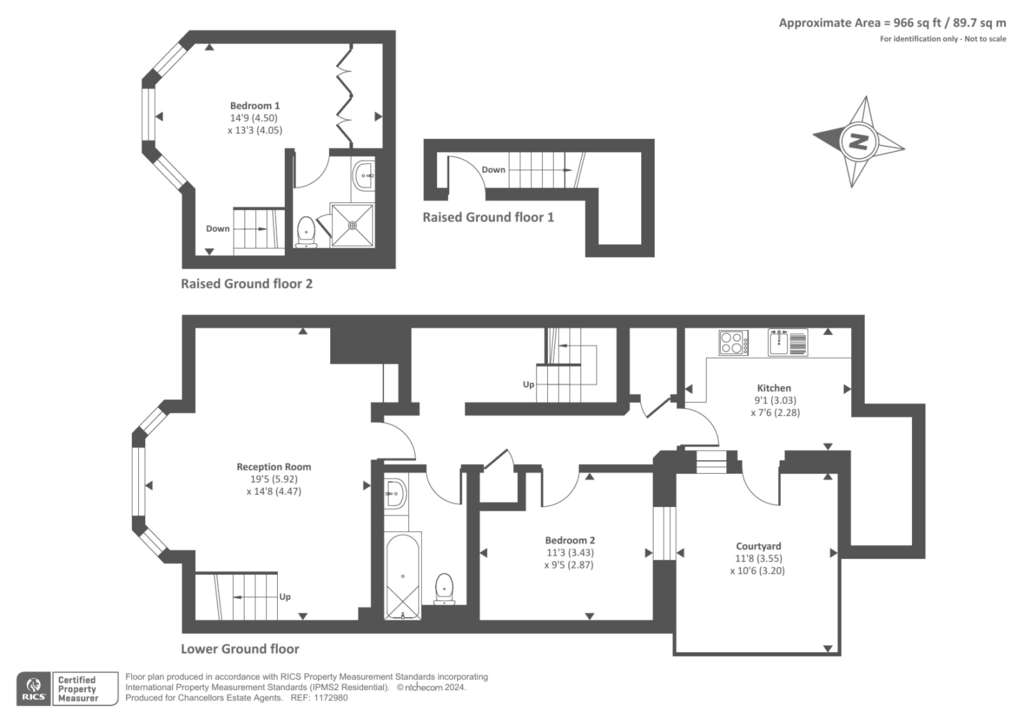 2 bedroom maisonette for sale - floorplan