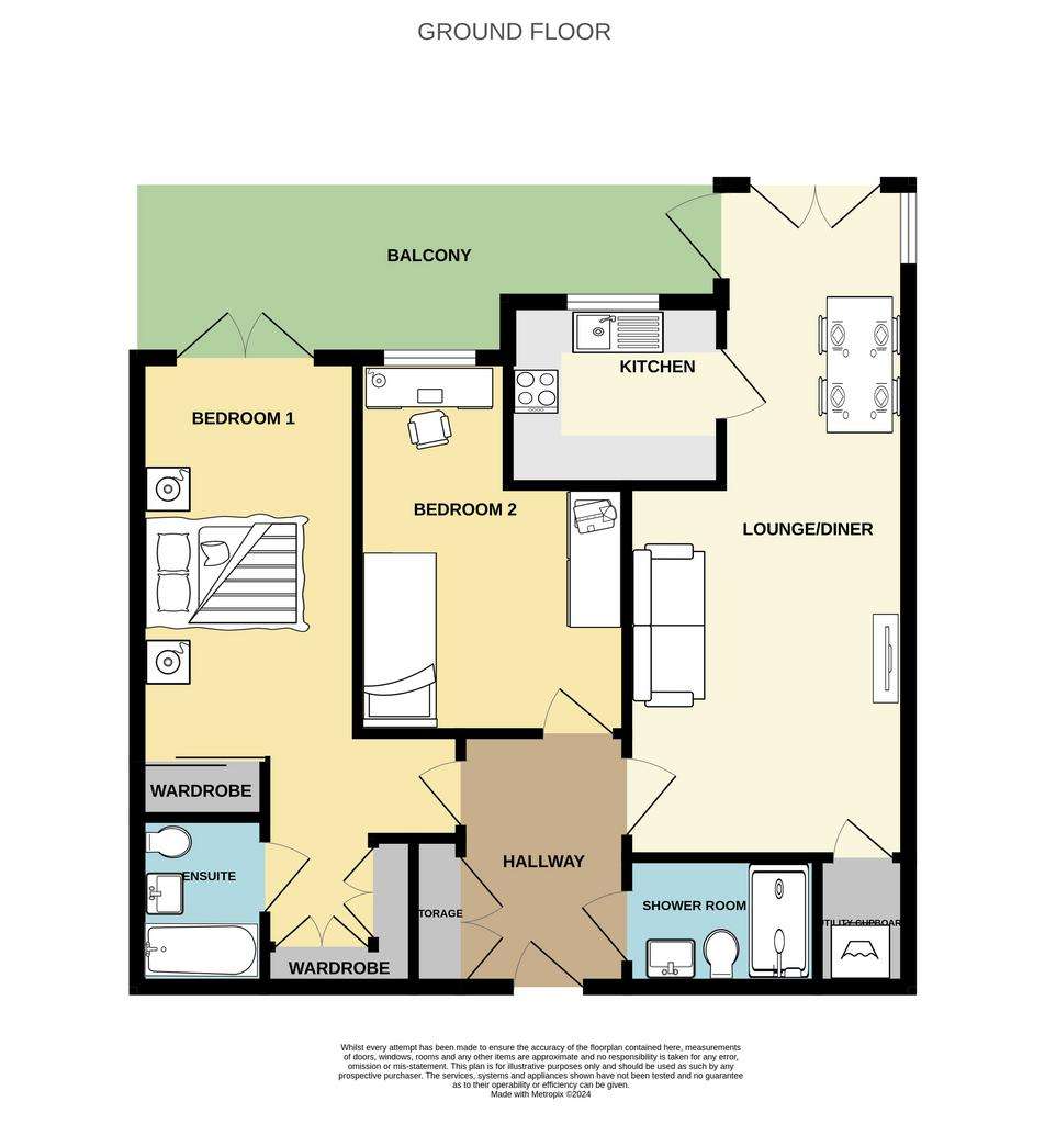 2 bedroom flat for sale - floorplan