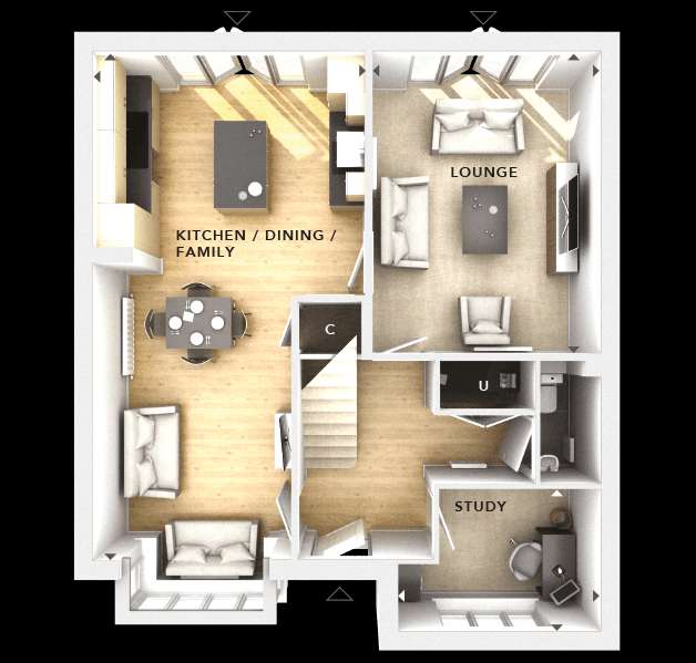 4 bedroom detached house for sale - floorplan