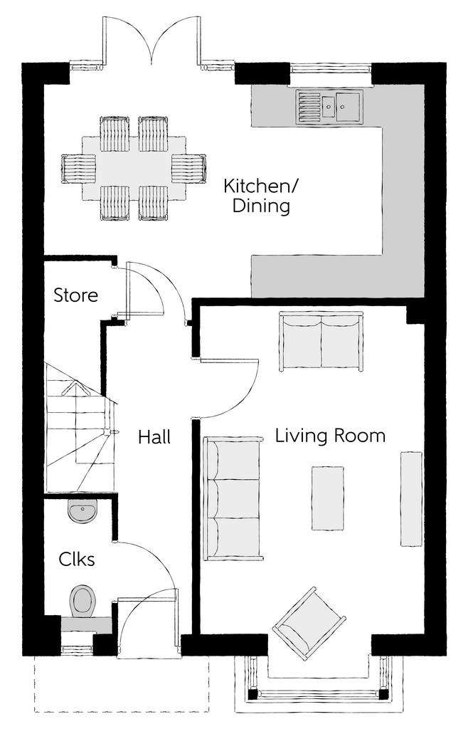 3 bedroom detached house for sale - floorplan