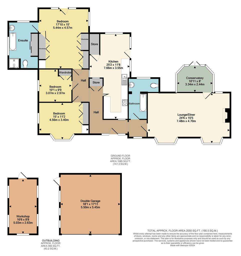 3 bedroom cottage for sale - floorplan