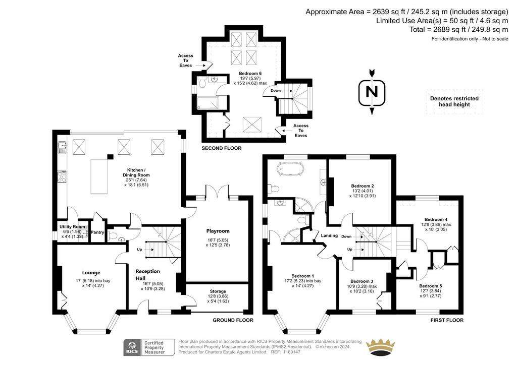 6 bedroom detached house for sale - floorplan