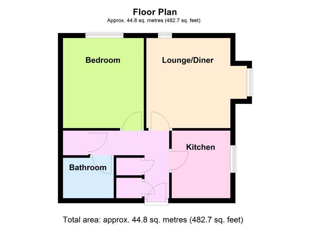 1 bedroom flat for sale - floorplan