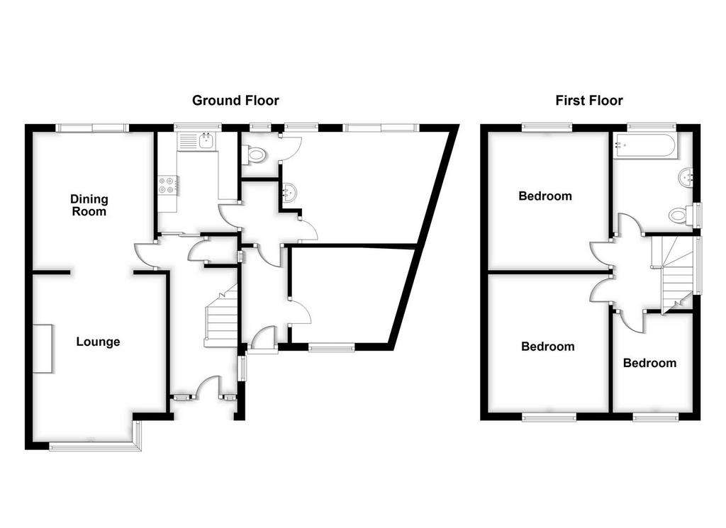 3 bedroom semi-detached house for sale - floorplan