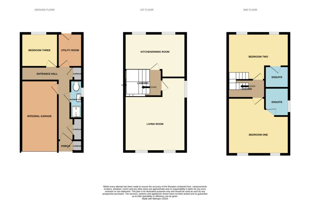 3 bedroom end of terrace house for sale - floorplan