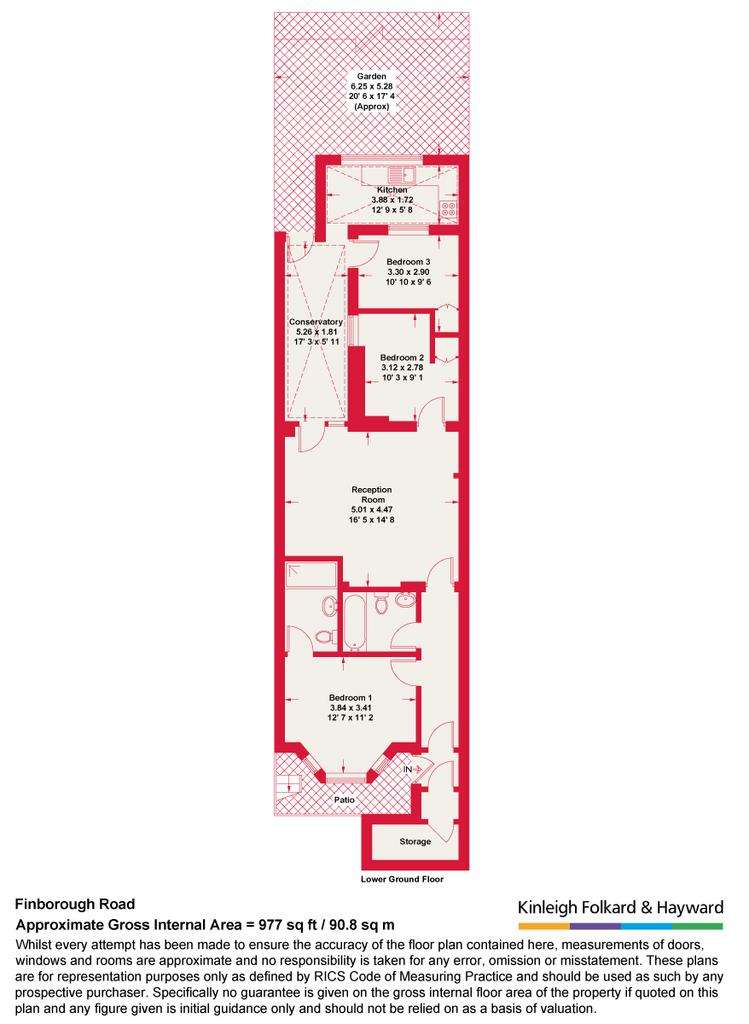 2 bedroom flat to rent - floorplan